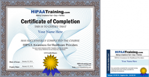 hippa training certification HIPAA Training and Certification